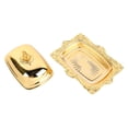 thumbnail image 1 of Porte-Beurre, Style Européen Porte-Beurre en Alliage et Verre Durable Multifonctionnel pour Fête pour Réfrigérateur, 1 of 8