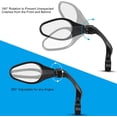 thumbnail image 3 of High-definition Mountain Road Bicycle Rearview Mirror Handle Horizontal Long Telescopic 360-degree Rotating Bicycle Plane Mirror (one on each side, black), 3 of 7