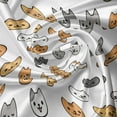thumbnail image 5 of Ambesonne Cartoon Window Valance, Happy Funny Kittens, 54" X 12", Pale Orange and Pale Brown, 5 of 5