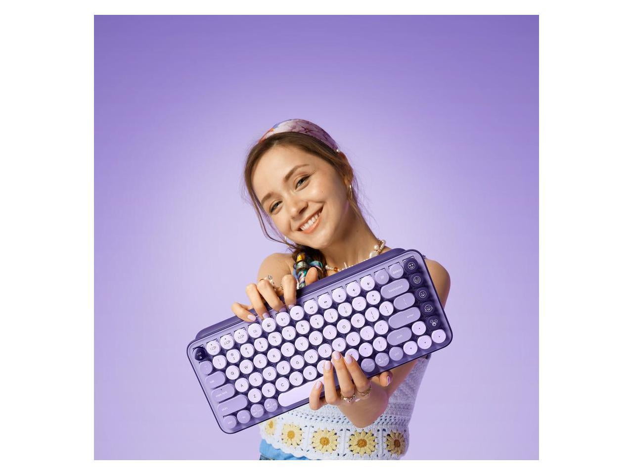 Logitech POP Keys Wireless Bluetooth Retro Typewriter