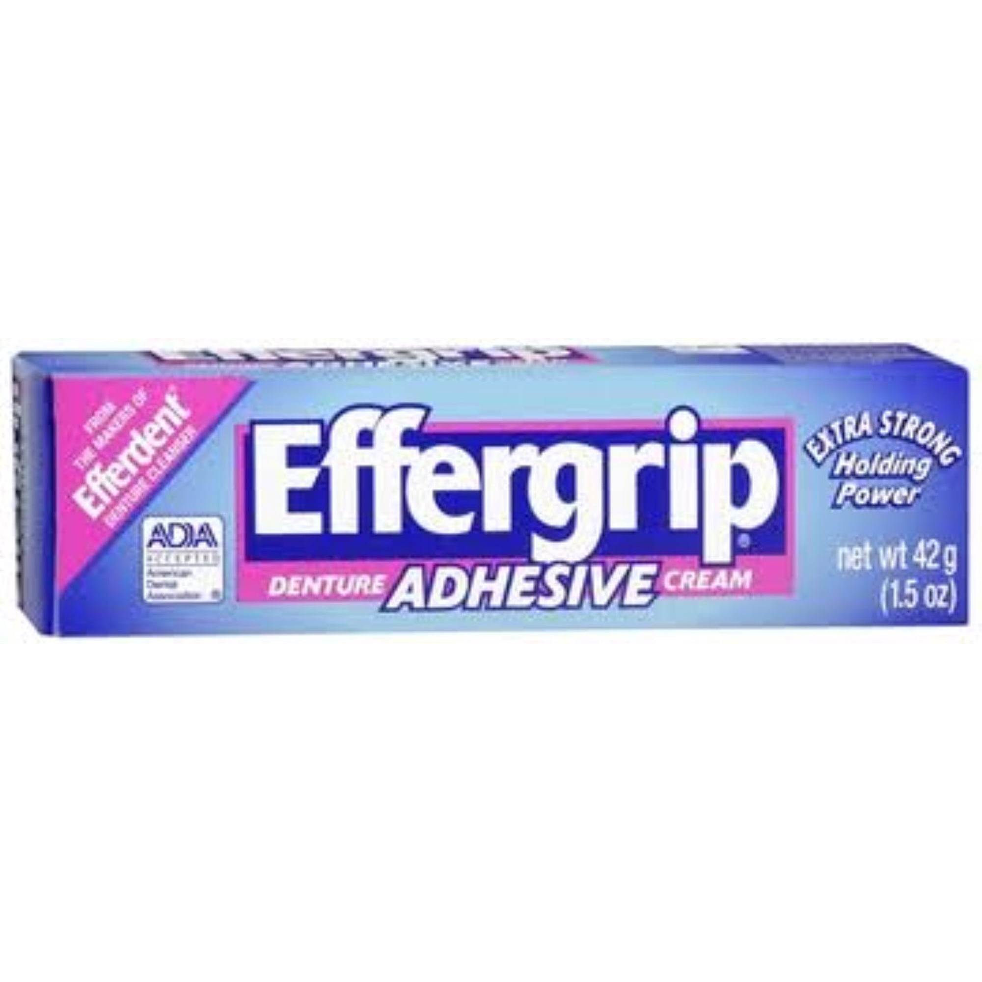 Effergrip Denture Adhesive Cream 1.50 oz (Pack of 4)