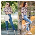thumbnail image 7 of KLL rock Skull record Retro Print Women's Long Sleeve Pajamas with Pants Sleepwear Loungewear 2 Set-X-Large, 7 of 7