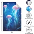 thumbnail image 3 of Dreamtimes Jellyfish Kitchen Towels, 18 x 28 Inch Super Soft and Absorbent Dish Cloths for Washing Dishes, 4 PCS Reusable Multi-Purpose Microfiber Hand Towels for Kitchen, 3 of 7