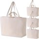 thumbnail image 1 of Bolsa grande de lona resistente, extragrande y reutilizable, para compras, playa, bolsas, 1 of 4