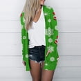 thumbnail image 4 of Women's Christmas Cardigans Open Front,Christmas Cardigan for Women 2023 Comfy Casual Lightweight Open Front Cardigan Long Sleeve Graphic Tops Shirts with Pockets, 4 of 7