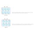 thumbnail image 4 of CSChome Pill Organizer Box Organizer Box Compact Size Good Sealing Flexible Combination Food Grade Travel Use, 4 of 6