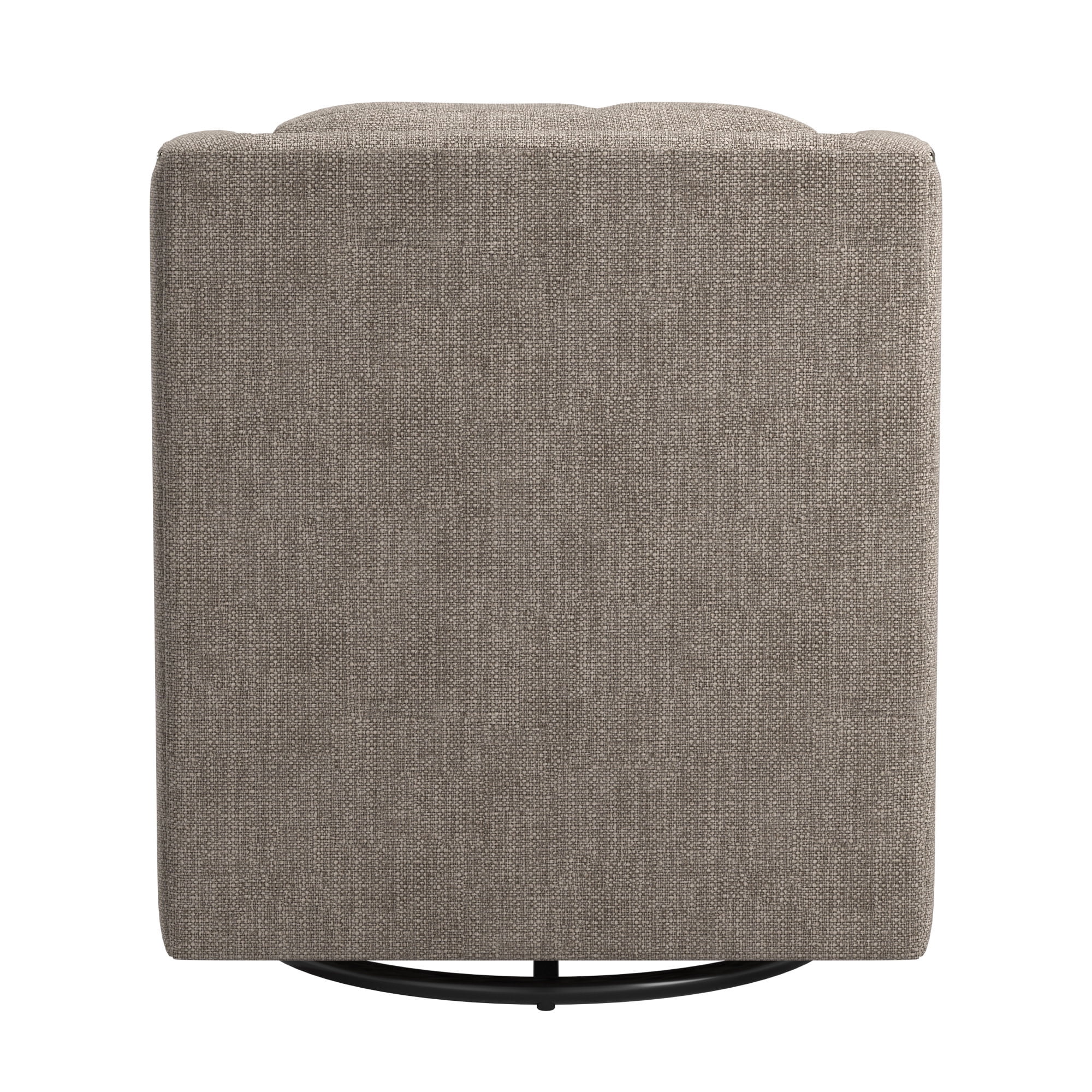 Weston Home Dovelle Nailhead Slope Arm Swivel Chair, Gray