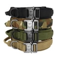 thumbnail image 3 of Collar táctico ajustable para perro, collares militares de nailon para mascotas, accesorios de entrenamiento para cachorros, medianos y grandes, Pastor Alemán, 3 of 4
