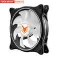 thumbnail image 1 of Water Cooling 12V 4 Pin PWM 5V 3Pin ARGB Aura Sync PC Case Fan (Black), 1 of 8