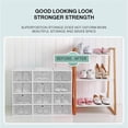 thumbnail image 4 of Baohd 6PCS/Set Stackable Storage Box Shoe Thickened for Flip Shoes Transparent Drawer Case Plastic Shoe Boxes Storage Organizer, 4 of 6