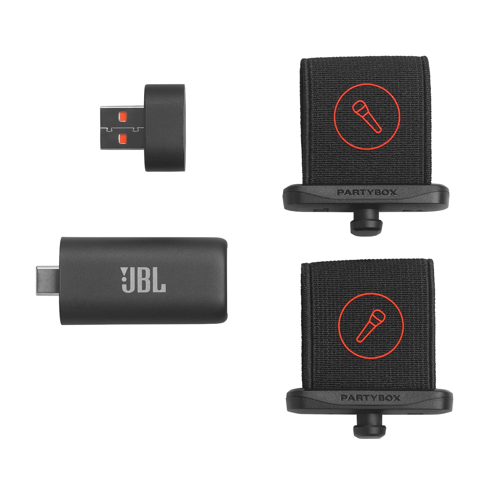 JBL EasySing Mics - Two wireless AI-powered microphones with real-time vocal removal - Black