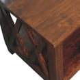 thumbnail image 6 of Lesuto Belmont X-Frame Chestnut Coffee Table - Contemporary Style, Wood, 6 of 10