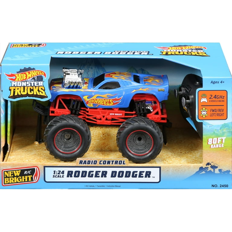 HOT WHEELS MONSTER TRUCKS OVERSIZED 2023 DODGE R/T 1:24 SCALE