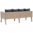 thumbnail image 6 of vidaXL Garden Collection Outdoor Sofa Beige/Anthracite Weather-Resistant, 6 of 9