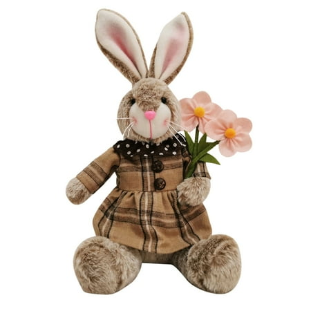 

CHXonu Easter Bunny Easter Cute Bunny Party Pretty Ornament Spring Tabletop Holiday Room Toy Ornament Easter Decoration 13.7inch Oversized Christmas Bulbs Sparkly Ornament Postal Ornament Bulk