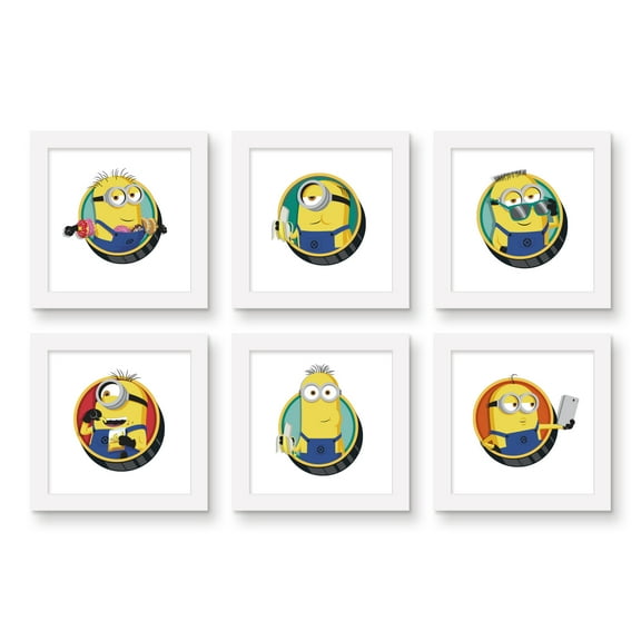 Gallery Pops Despicable Me 4 - Minions Character Wall Art Bundle (6-Pack)