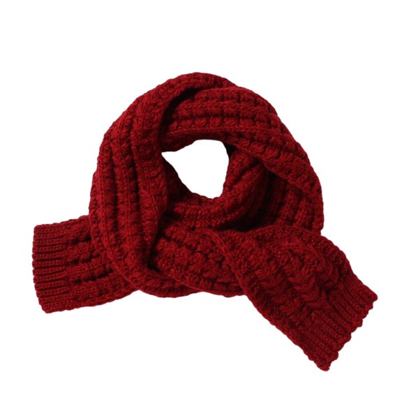 Children's scarf Fashion Solid color baby soft warm scarf neck Warm winter girl women - purple