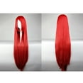 thumbnail image 6 of Unique Bargains Wigs for Women 39" Bright Red Wigs with Wig Cap Long Hair, 6 of 6