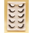 thumbnail image 3 of Pestañas postizas de imitación de visón, cinco pestañas de ojo de gato, cola de ojo, pestañas alargadas, pestañas postizas planas, 3 of 6