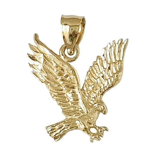 14K Yellow Gold Eagle Pendant