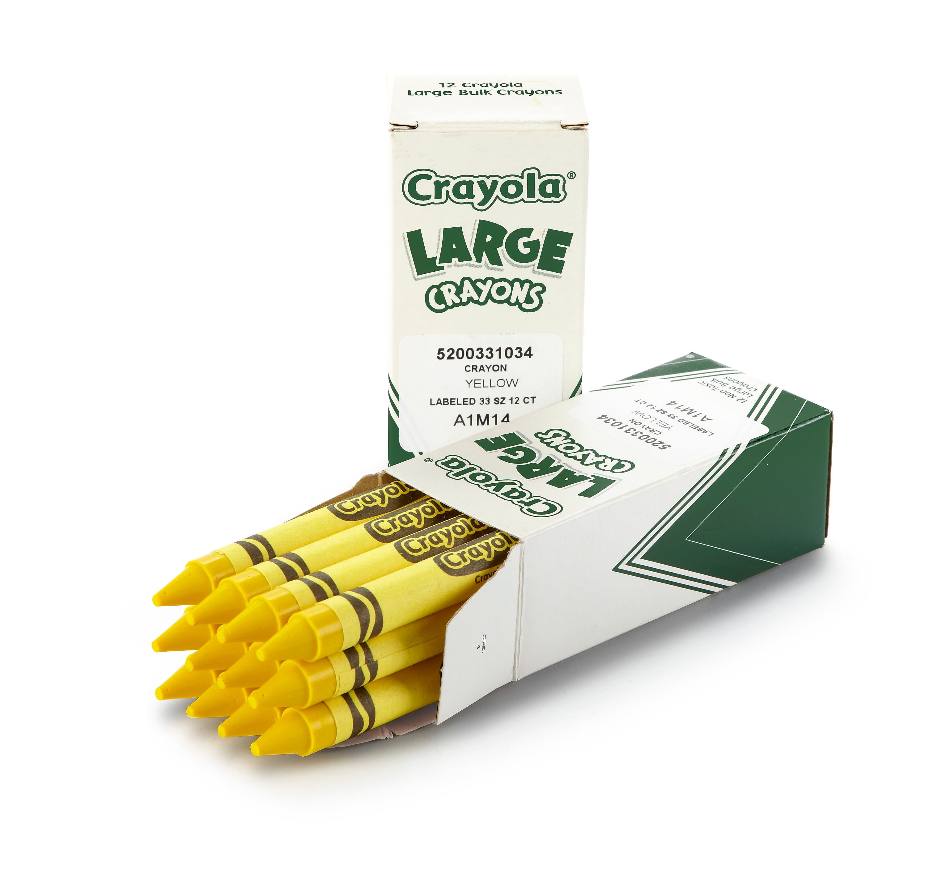 Crayola Single-Color Refill Crayons, White, 12 Per Box (52-0836