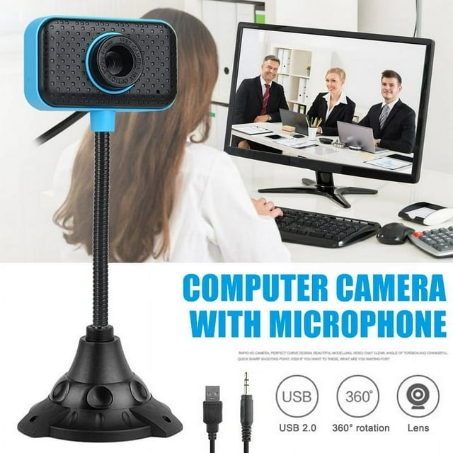 Caméra Web Externe Numérique avec Connexion USB, Accessoires pour PC Sans Pilote