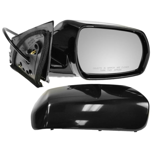 TRQ Passenger Side Power Mirror Paint to Match Smooth Black Manual Fold Fits 2005-2007 Nissan Murano NI1321182
