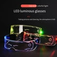 thumbnail image 4 of Cyberpunk LED Sunshade glasses - 7 colors, 4 light modes illuminated, bright, fashionable, a trendy accessory suitable for adults. Suitable for bar, nightclub and party performances,, 4 of 10