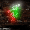 thumbnail image 3 of Glowneon Skeleton Hand Roses Neon Sign, Skeleton Sign, Halloween Sign, 3 of 5