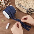 thumbnail image 3 of 9.1m/10 Yards Dark Blue Snap Tape for Sewing 0.7 Inch Wide Polyester Crafts Plastic Snap Tape Trim Snaps for Sewing Fastener Button Strips Snap Tape Button, 3 of 9