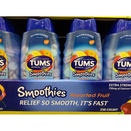 Tums Assorted Fruit Smoothies 250 count