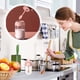 thumbnail image 4 of Tarro de condimentos de vidrio con tapa de cuchara | Dispensador de especias integrado | Contenedor hermético para cocina | Diseño de resina y vidrio verde y rosa, 4 of 6