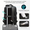thumbnail image 4 of Secure & Stylish Large Capacity Travel Backpack with USB Charging & Password Lock - Perfect for Business & Casual Use!, 4 of 5
