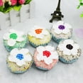 thumbnail image 3 of Cupcakes Artificiales Realistas, Y Cupcakes de Imitación de Crema, de Exhibición de Comida de 6- Decoración para hogar, Decoración Púrpura BLESIY Tortas Artificiales Realistas, 3 of 8