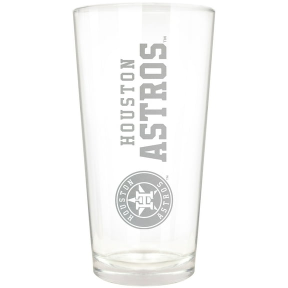 Houston Astros Etched 16oz. Vertical Rally Cry Pint Glass