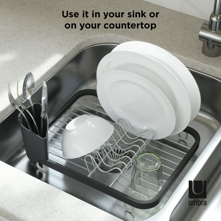  Umbra UDry Over the Sink Dish Rack with Dry Mat : Home & Kitchen