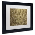 thumbnail image 4 of Trademark Fine Art 'Sepia Leaf Texture' Canvas Art by Cora Niele, White Matte, Wood Frame, 4 of 4