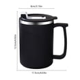 thumbnail image 4 of TTJ Tasses Tasse en Acier Inoxydable 400 ml Tasse en Acier Inoxydable Tasse à Thé Isolée avec Couvercle et Poignée Tasse à Thé Isolée avec Couvercle Tasse à Café, 4 of 7