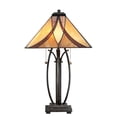 thumbnail image 2 of Geometric 2 Light Tiffany Table Lamp Bailey Street Home 71-Bel-802937, 2 of 10