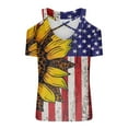 thumbnail image 4 of Fiudx Camisas para Mujer Blusa Estampada a La Moda con Cuello En V y Manga Corta para Mujer, 4 of 4