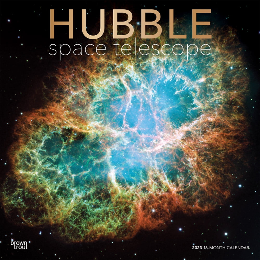 Hubble Space Telescope 2023 Square Foil Wall Calendar 12x12 by Browntrout P3