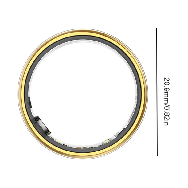 BT Smart Ring Frecuencia cardíaca Oxígeno en sangre Monitoreo del sueño Duración de la batería de 5 a 7 días