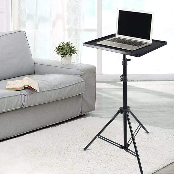 Miumaeov Adjustable Tripod Stand Projector Laptop Table Stand Notebook Holder 27"-74"