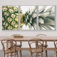 thumbnail image 3 of wall26 Framed Canvas Print Wall Art Green &amp; Yellow Tropical Pineapple Close Up Food Culinary Photography Realism Decorative Natural Vibrant Diet for Living Room, Bedroom, Office - 24"x36&quo, 3 of 5