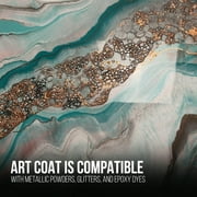 Stone Coat Countertops Art Coat DIY Epoxy Resin Kit - Zero VOCs, Extended Working Time, Food Safe and UV Resistant Resin for Alcohol Ink, Acrylic, Metallic Art Markers and Paint (1 Gallon)