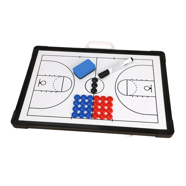 Pizarra estratégica para entrenamiento de baloncesto, regrabable, ideal para regalar, con superficie borrable. Accesorios para entrenamiento de Con asa