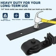 thumbnail image 3 of 52" Bi-Folding Sliding Barn Door Hardware Track Kit for 4 Closet Door, Heavy Duty Bi Fold Barn Door Hardware Fit Four 12” Bi-Folding Doors, Side Mounted Roller, Smoothly Quietly Easy Install, No Door, 3 of 9