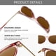 thumbnail image 3 of Gafas de sol SUNGAIT Vintage Round para mujer y hombre, 3 of 6