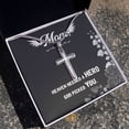 thumbnail image 3 of MOM HEAVEN NEEDED A HERO GOD PICKED YOU - Cross Necklace - Artisan Cross Necklace - Gift Box & Message Card, 3 of 5