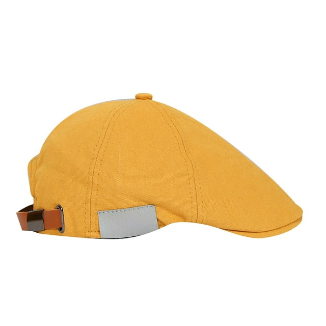 Béret Casquette Rétro Rue Plate Ajustable Classique pour Usage Quotidien et Accessoires de Mode